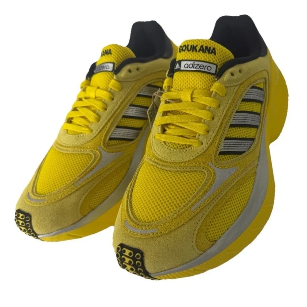Adidas Unisex's Adizero Goukana Light Yellow Running‎ Shoes Size 8.5 New